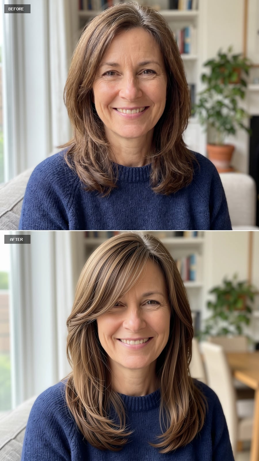 Highlights That Go Straight to the Crown and Bangs That Finally Pick a Side