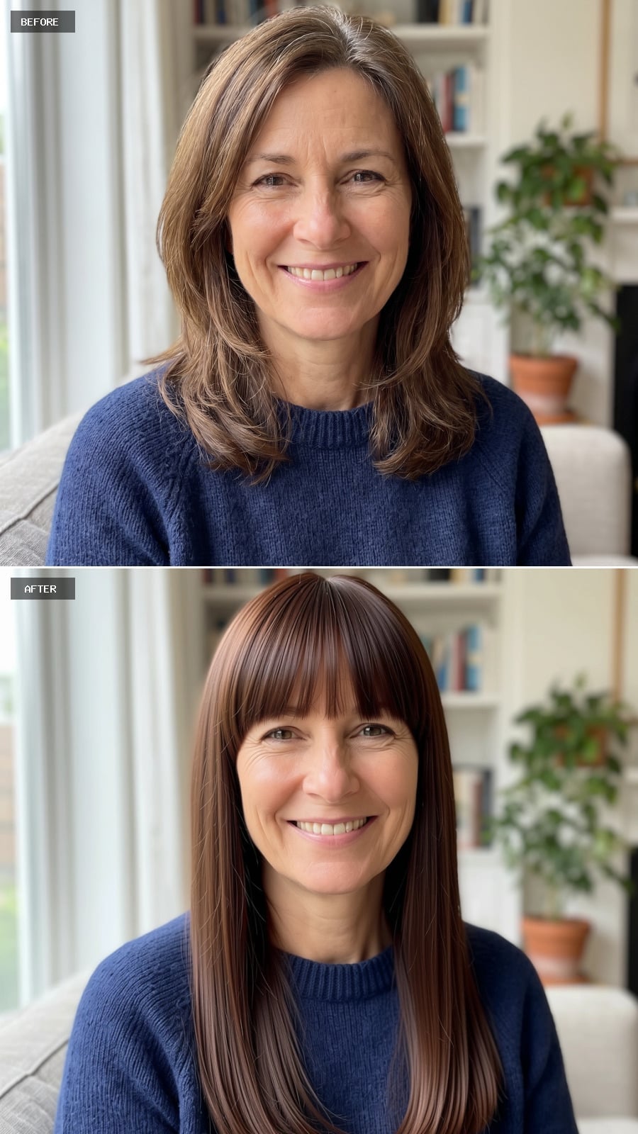 Straight, Dark, and Blunt-Cut: Why This Length Works Harder Than It Looks