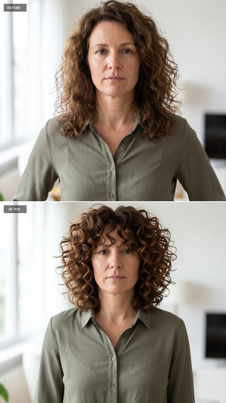 A Rounded Curl Shape and Caramel Color Worth Showing Off