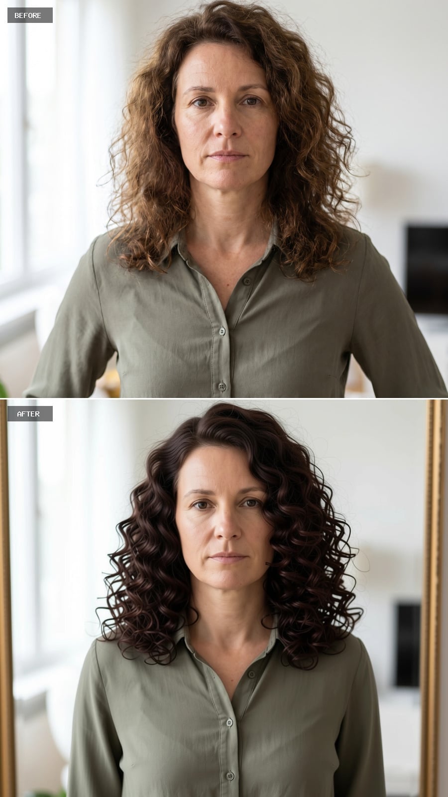 Dark Curls With Real Definition Prove Volume and Polish Aren't Opposites