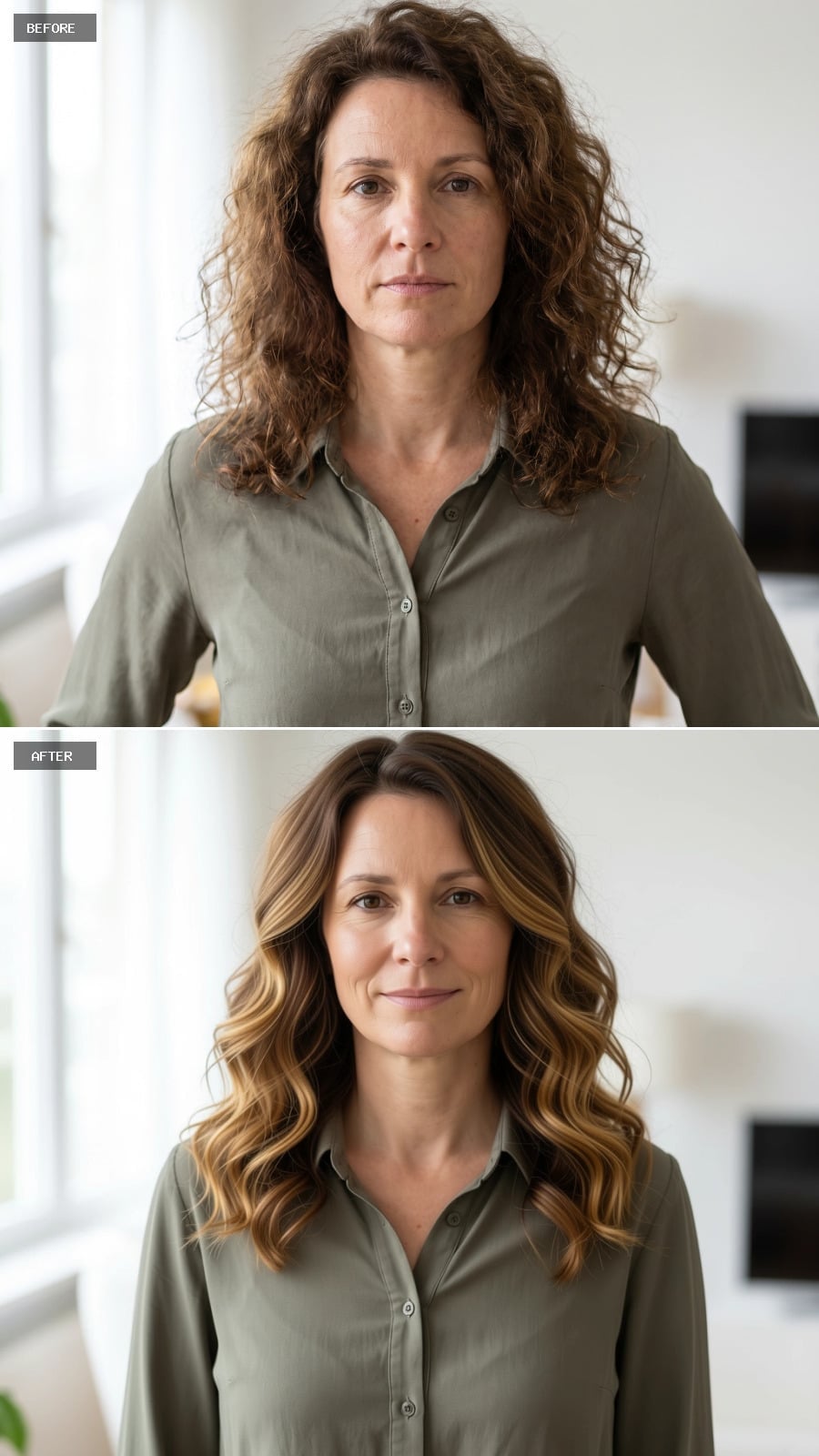 Loose Waves and a Balayage Blend That Actually Work With Her Natural Texture