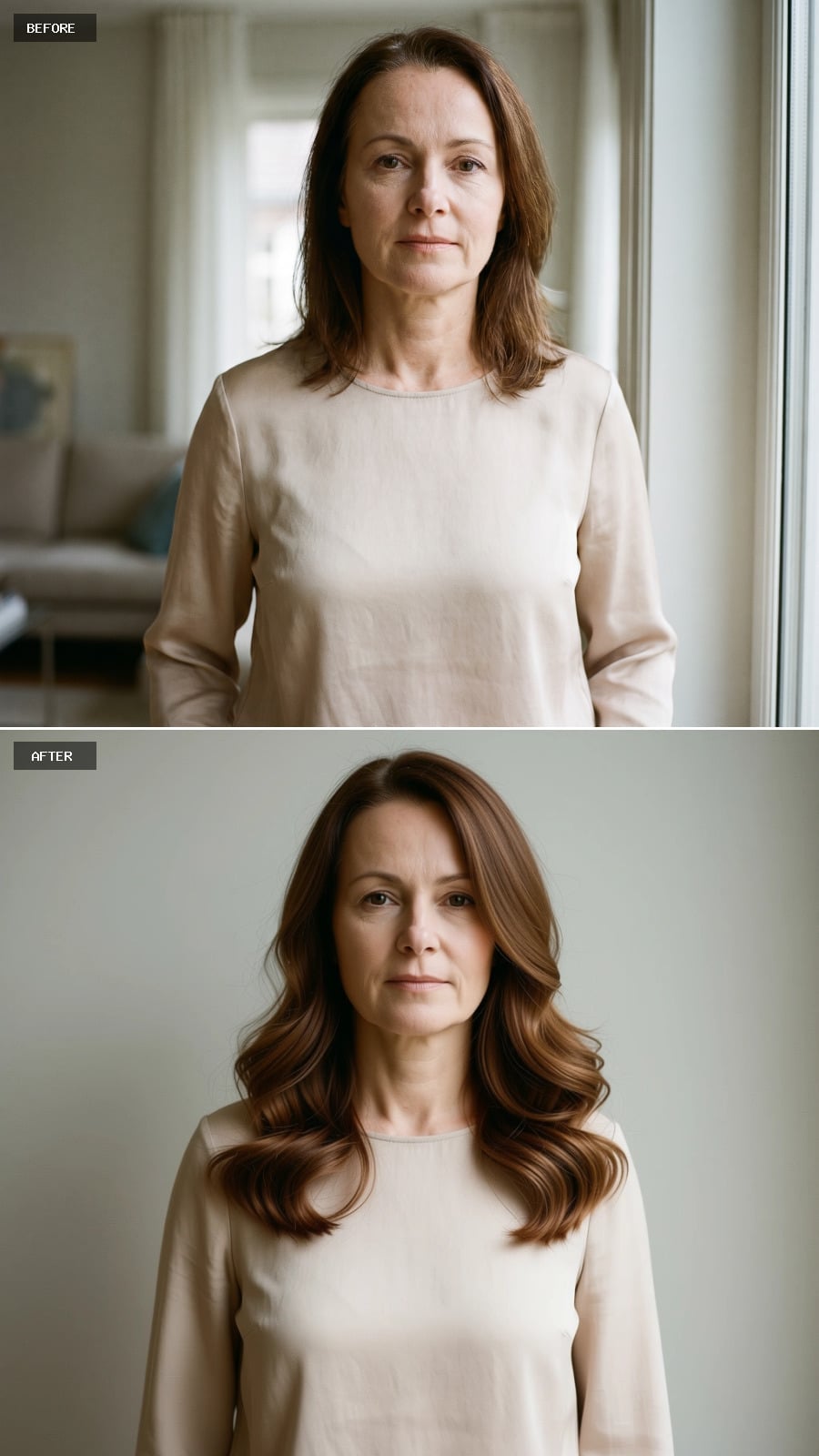 Auburn Layers With Volume Through the Mid-Lengths