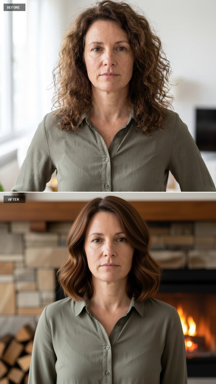 Wavy, Shoulder-Length Bob With Warm Brown Tones That Read as Polished, Not Precious