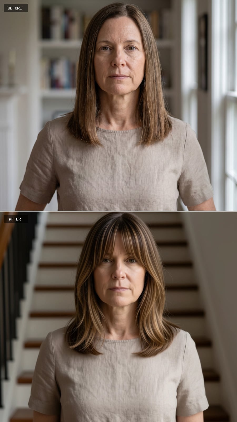 Fine Hair at 54 Got Highlights, Bangs, and a Cut That Finally Had an Opinion