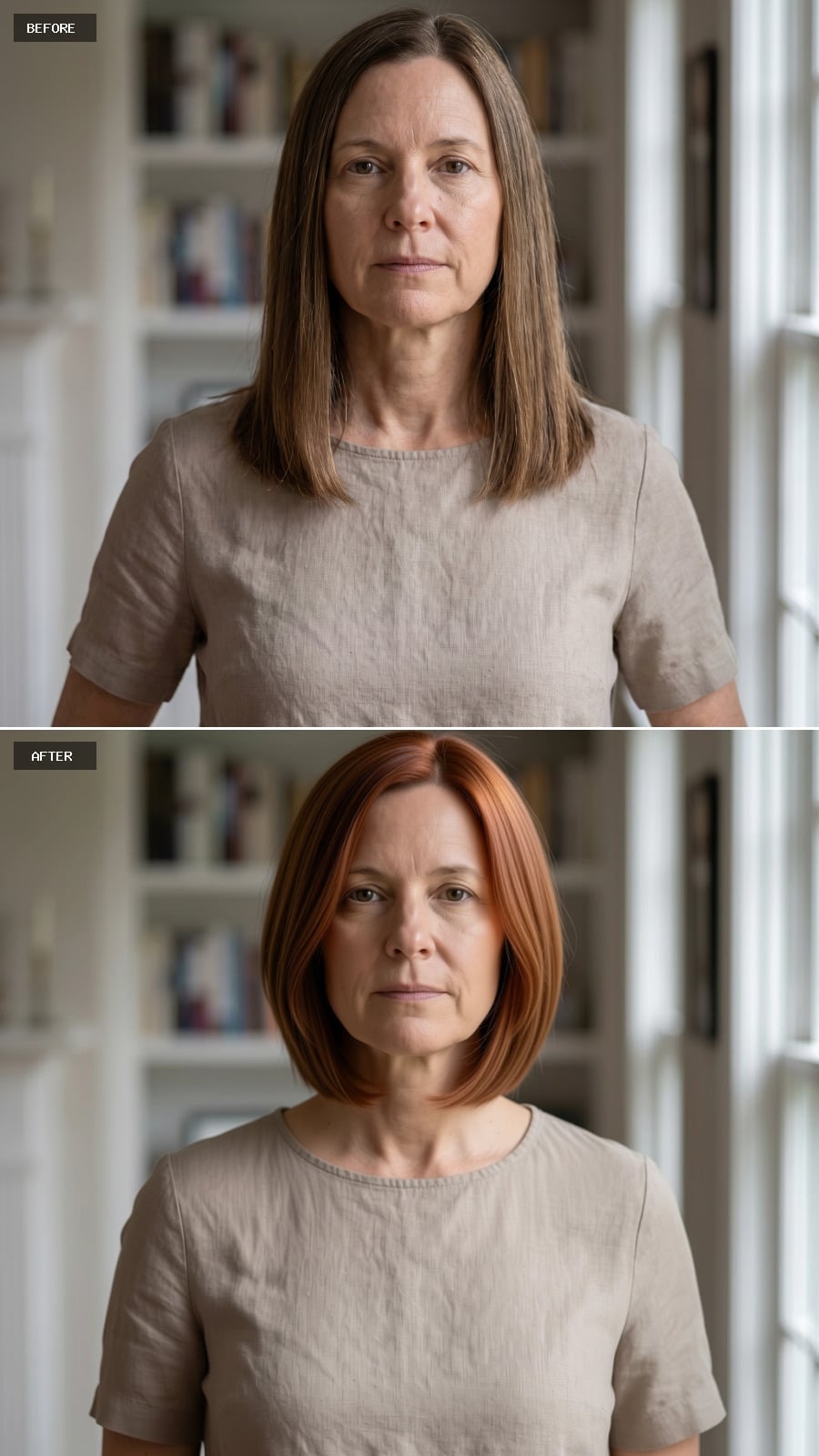 Red Bob, No Apology: What Shorter Length Actually Does for Fine Hair