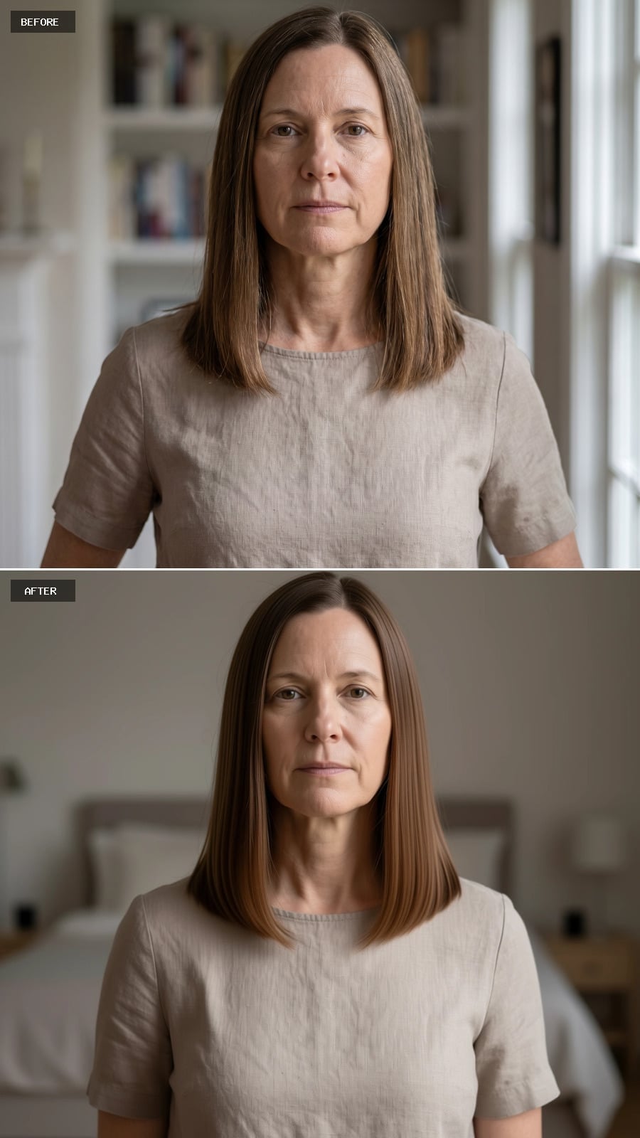 Straight, Glossy, and Cut to the Collarbone: Fine Hair Found Its Argument