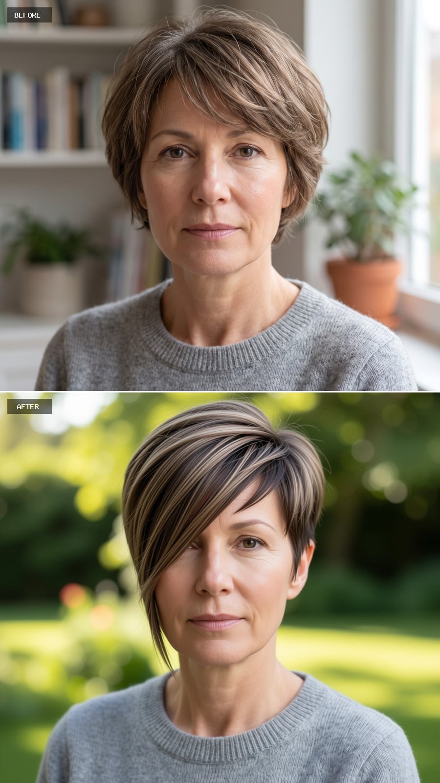 Swept Long on One Side, Tapered Tight on the Other, With a Fringe That Falls Past the Cheekbone