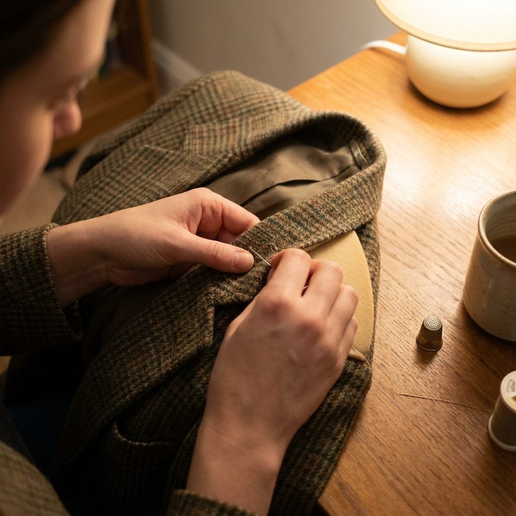 The Shoulder Pad You Stitched Back In Yourself Because It Migrated