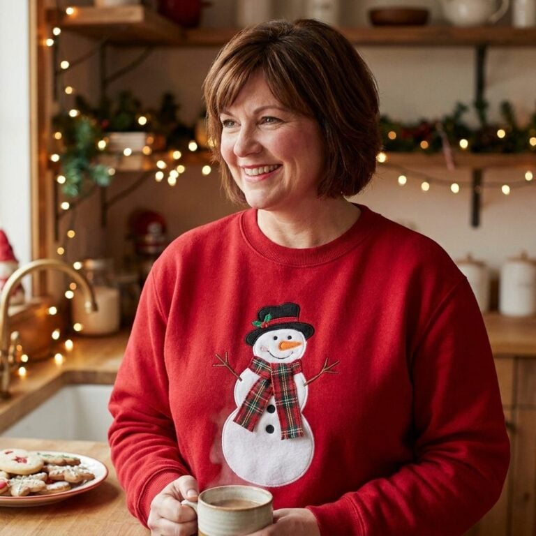 The Snowman With a Real Fabric Scarf Sewn On That Made Everyone Reach Out and Touch It