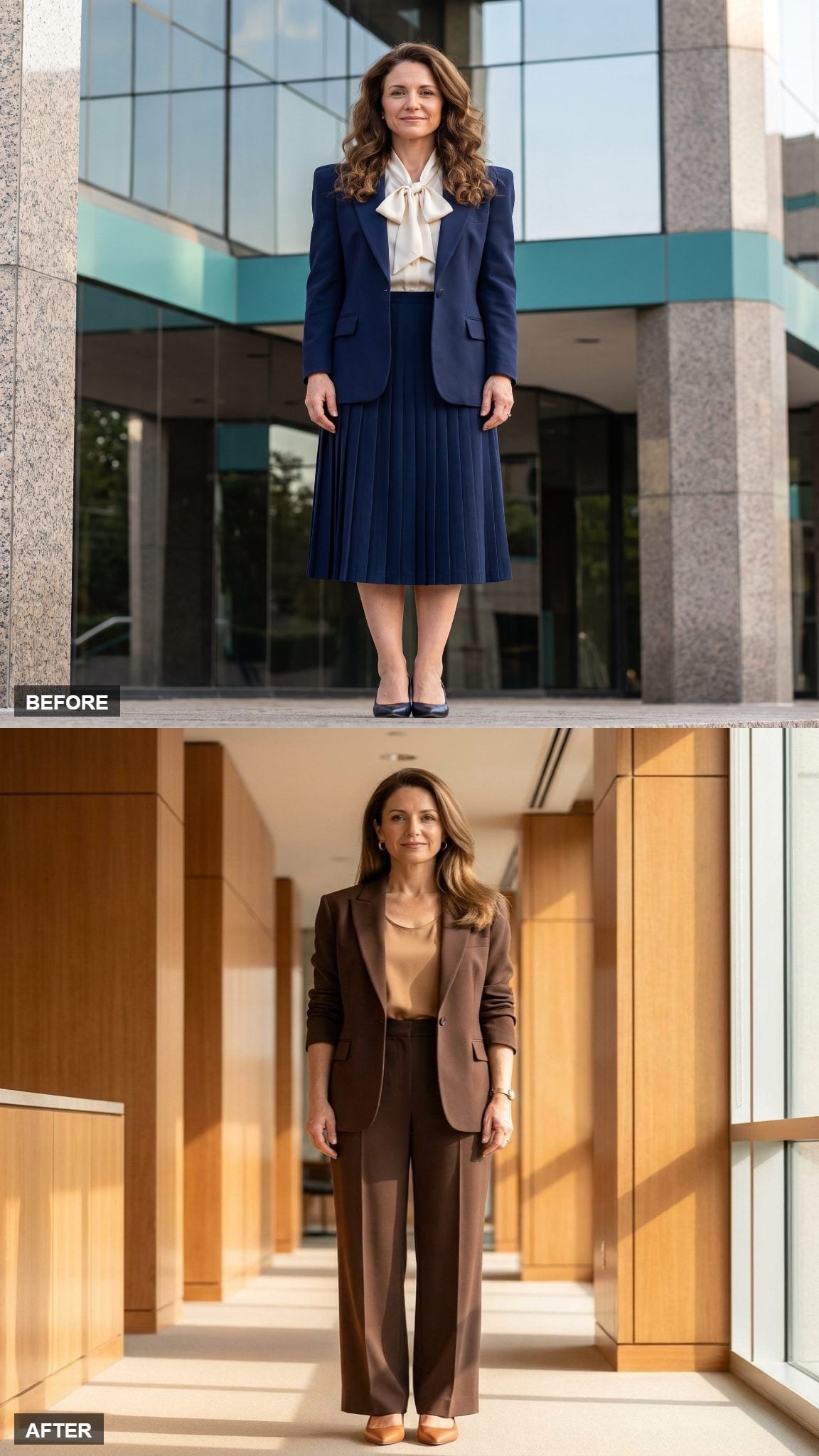 The Softened Executive in Chocolate and Camel
