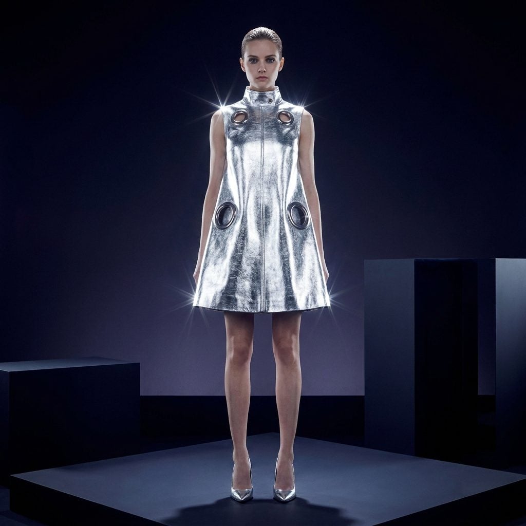 The Space-Age Metallic Dress