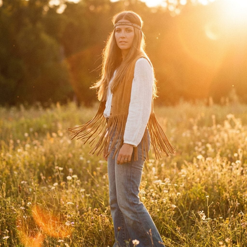 Suede Fringe Vests Straight Off a Festival Poster