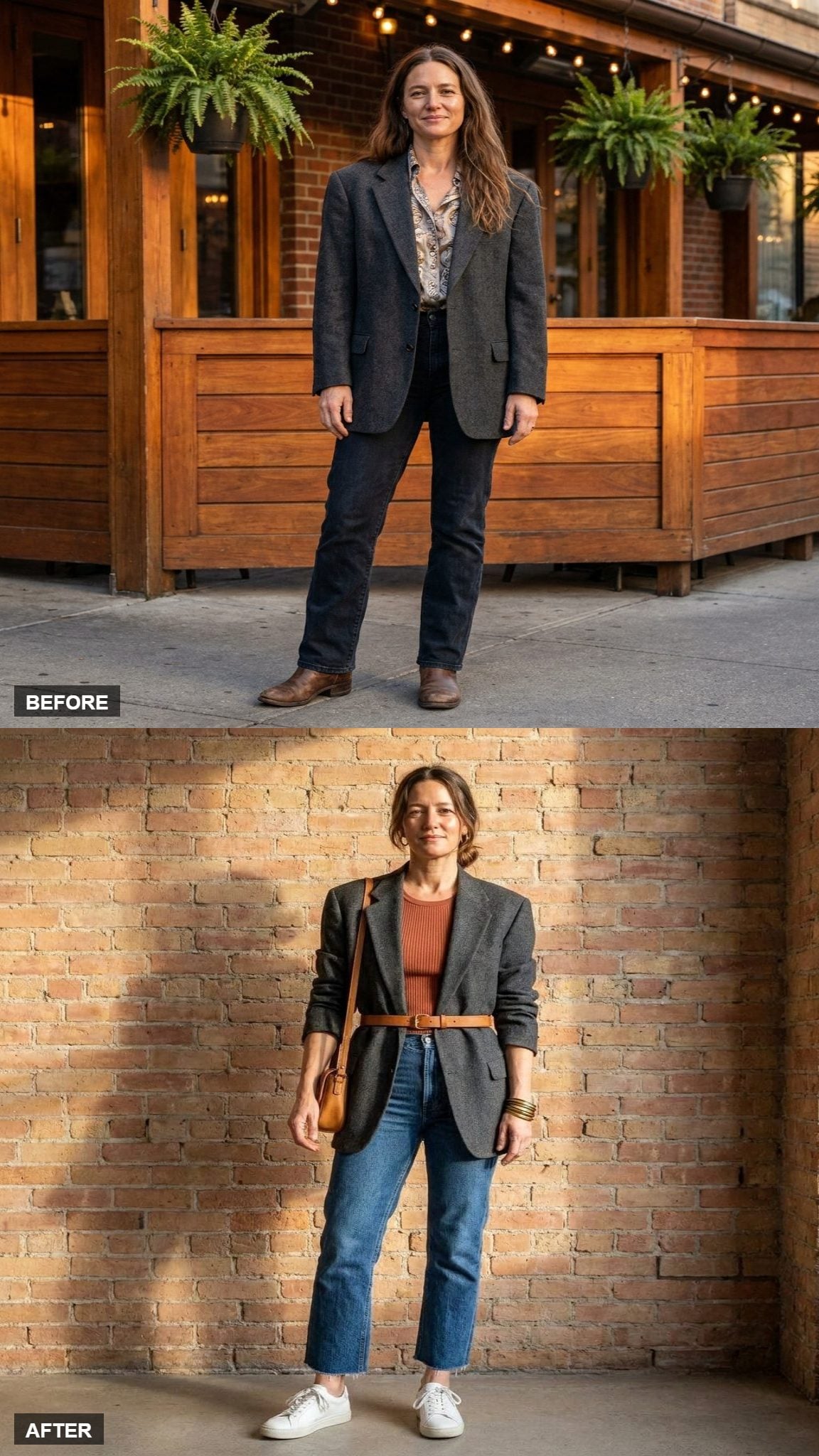 Sunday Painter Energy in Denim and Terracotta