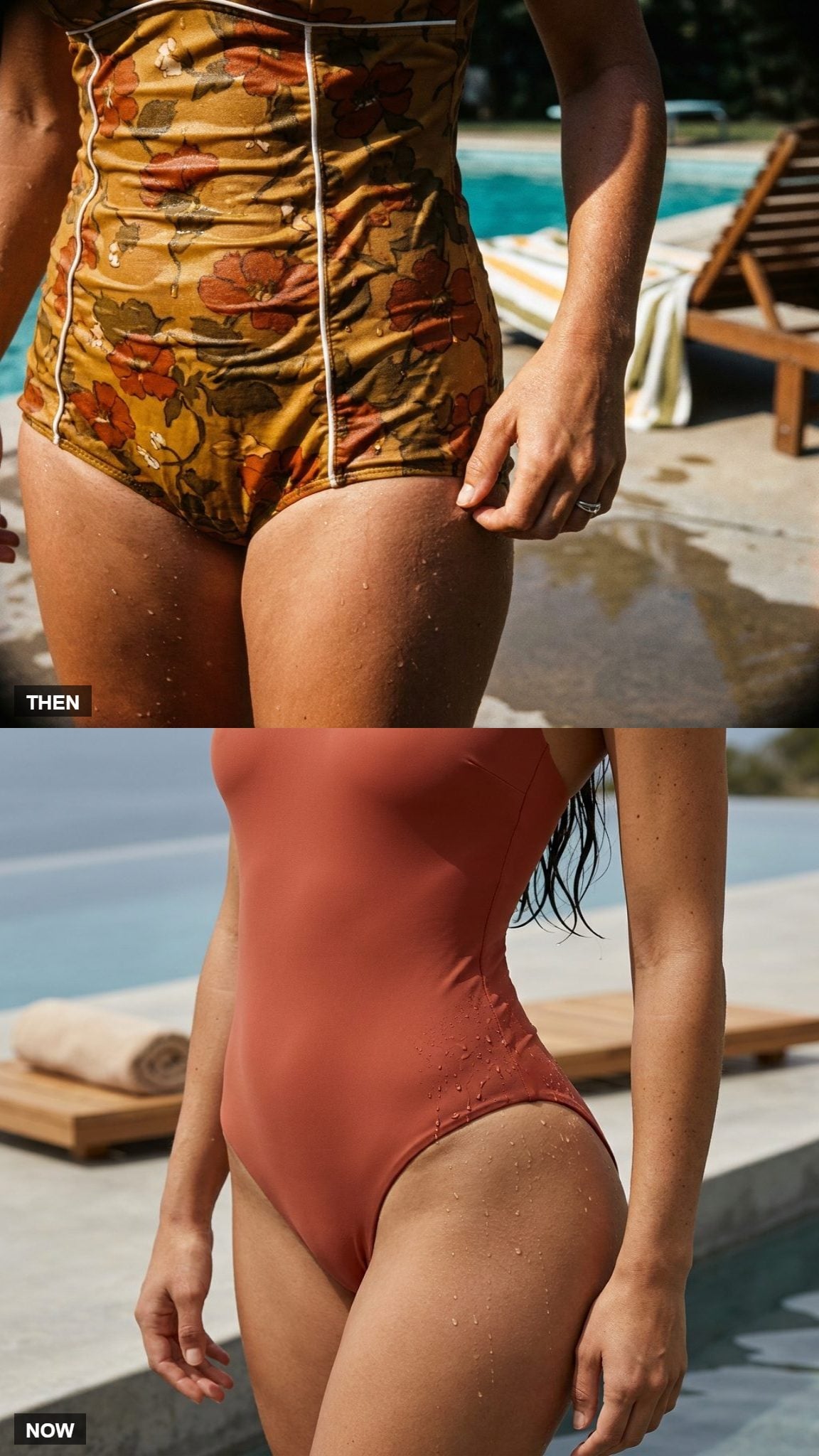 The Swimsuit Fabric Went From Heavy Cotton to Second Skin
