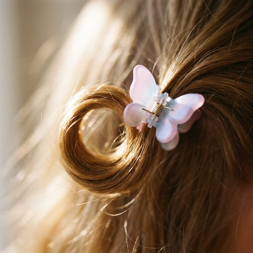 The Tiny Butterfly Clip Worn on a Single Curl You Spent Twenty Minutes Perfecting