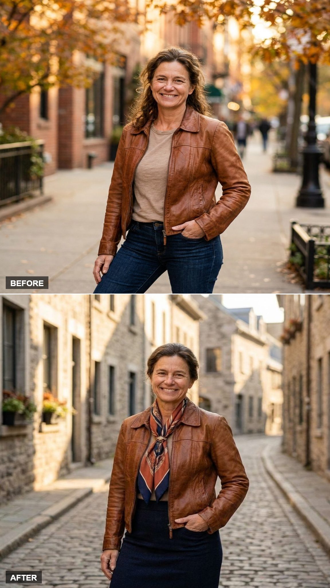 Vintage Brooch, Silk Scarf Knot, Pencil Skirt: The Jacket Gets a Parisian Education