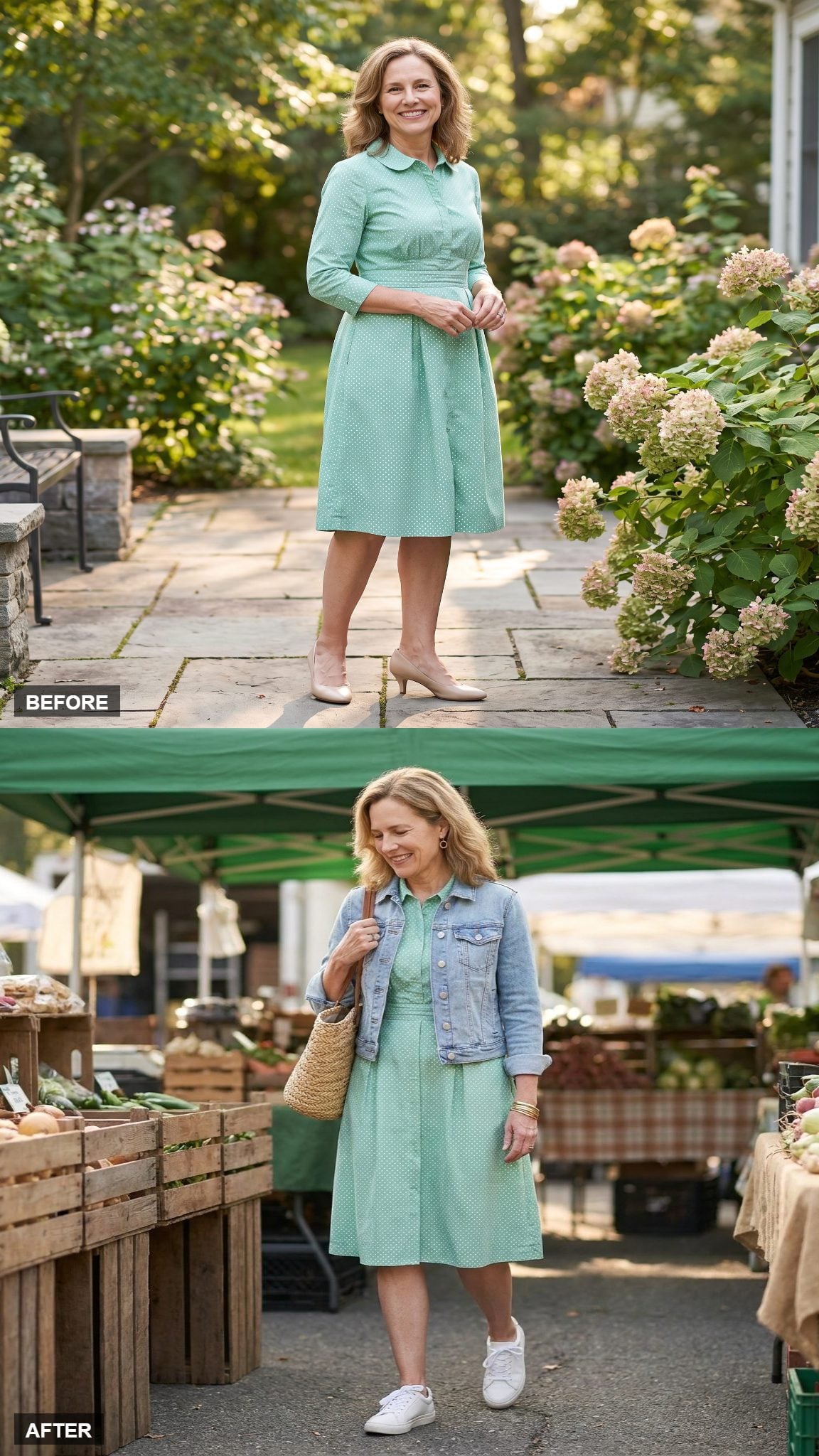 Weekend Farmer's Market in Denim and Something Old