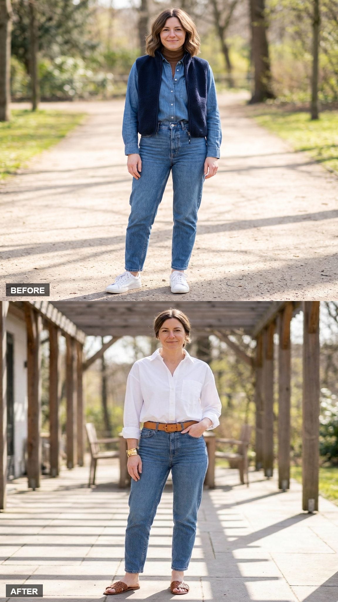 The White Button-Down and Jeans, Finally Done Right