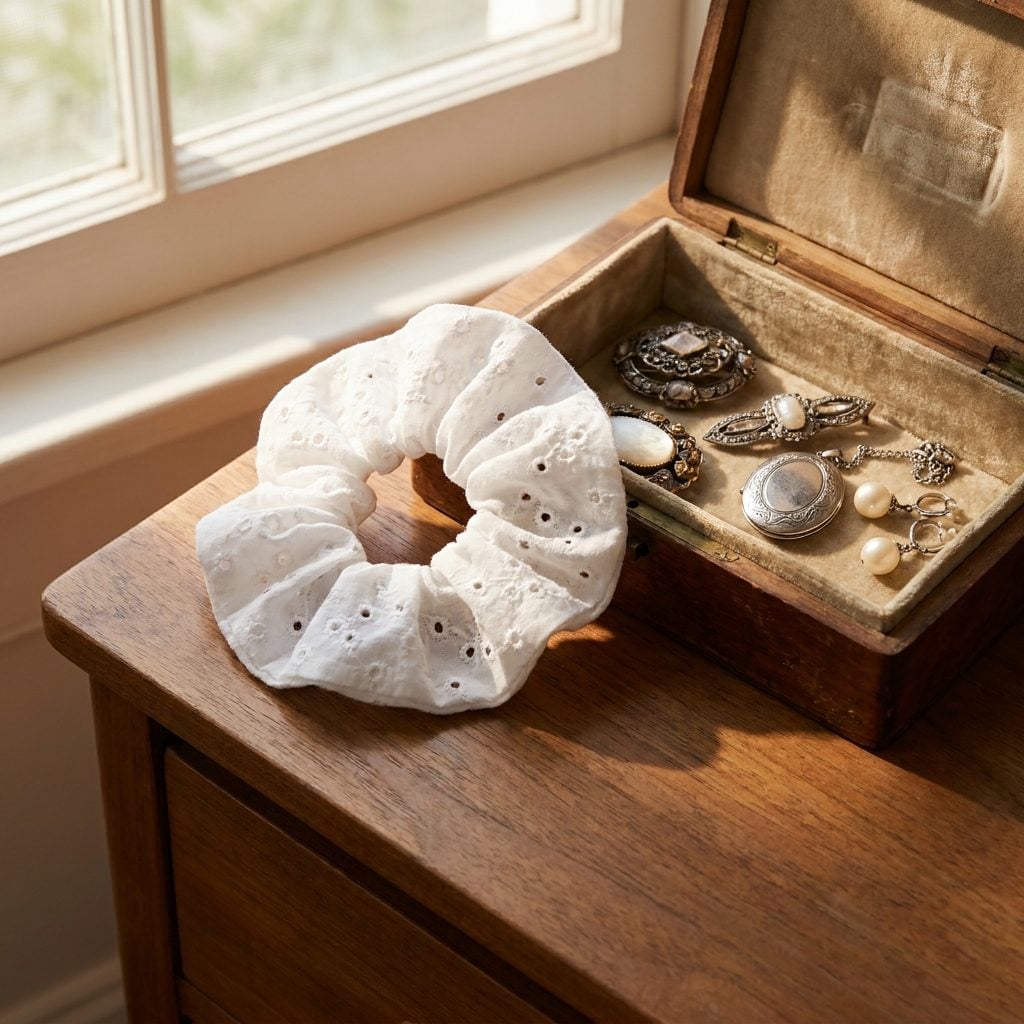 The White Eyelet Cotton Scrunchie That Only Came Out on Easter Sunday