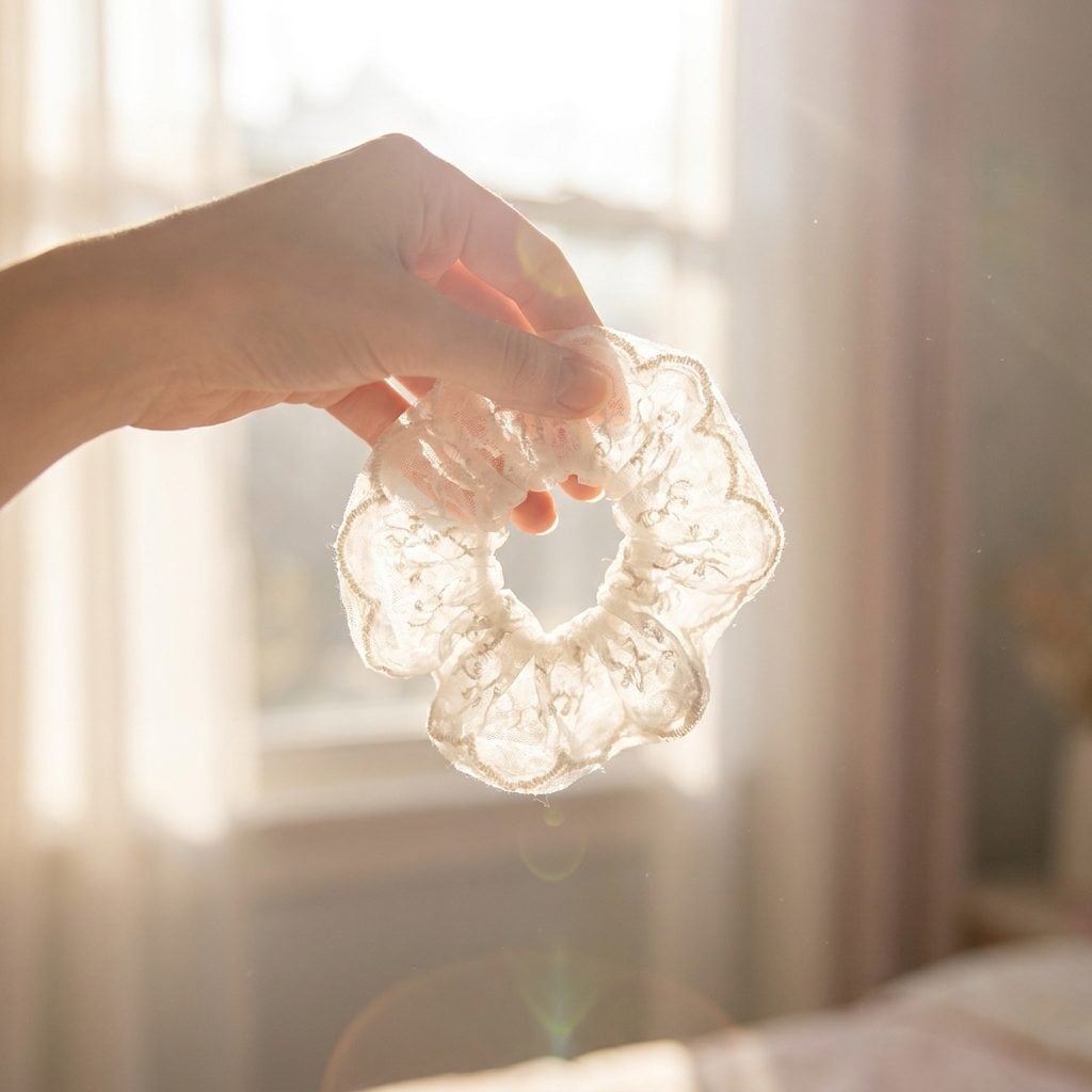 The White Lace Scrunchie You Wore the Day You Wanted to Feel Like a Romantic Movie