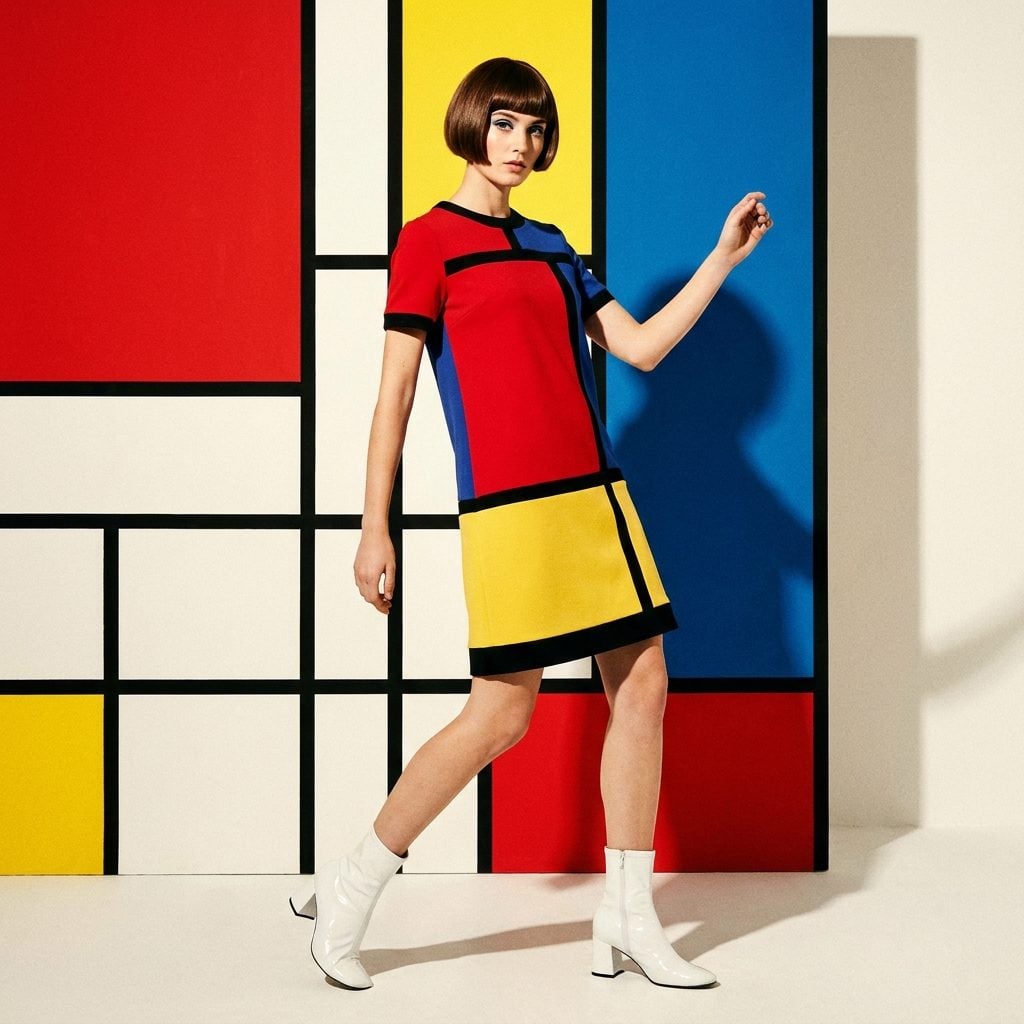 The White Patent Go-Go Boot That Made Every Outfit Feel Like a Mondrian Painting