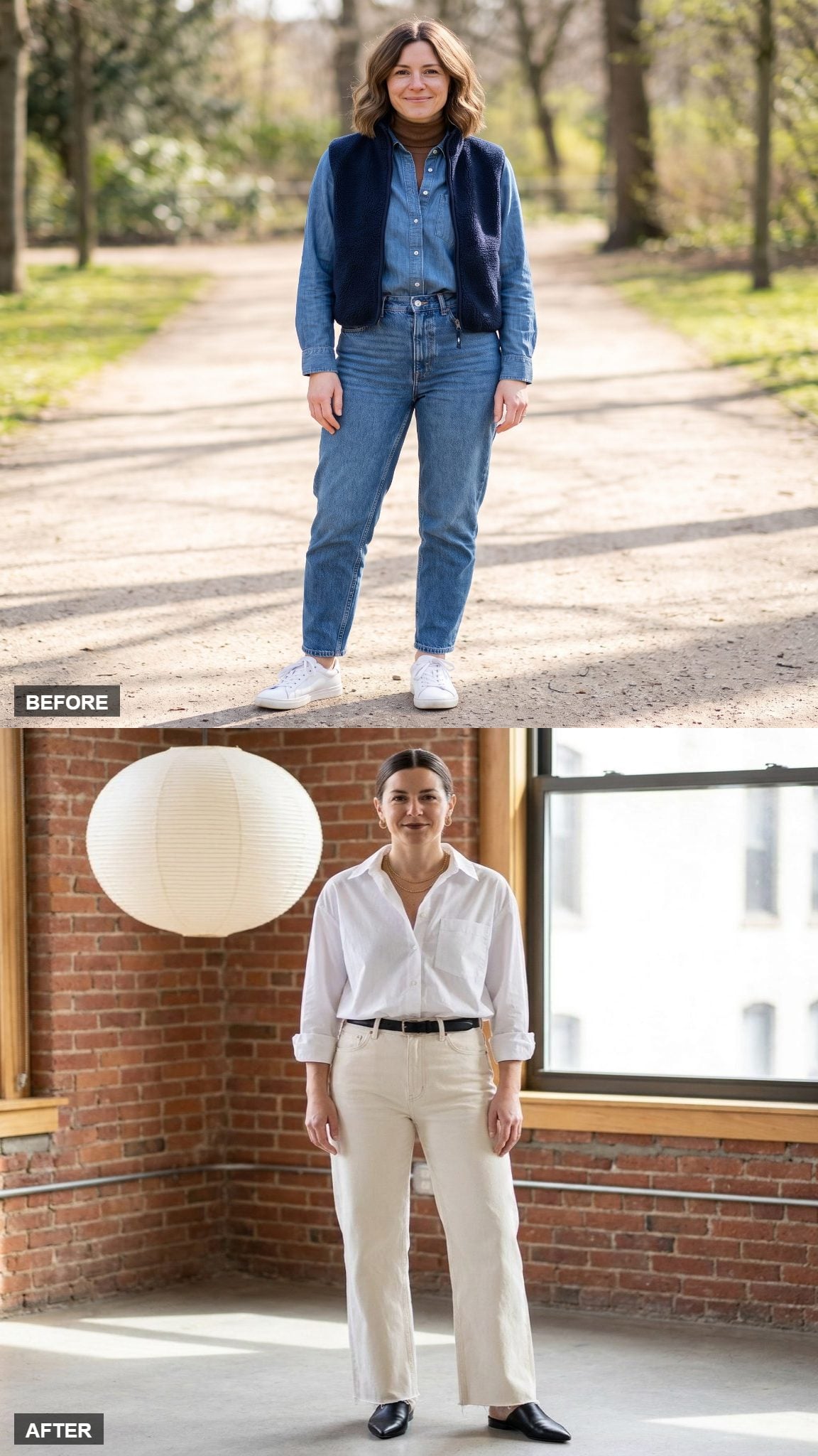 Wide-Leg Denim with an Editorial Shirt Move