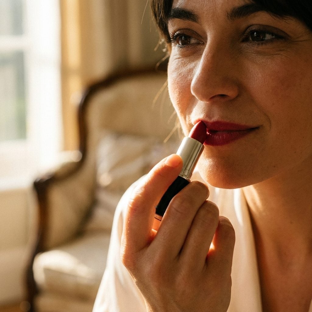 You Apply Lipstick Without Looking, Because Your Hand Learned Before Your Face Did