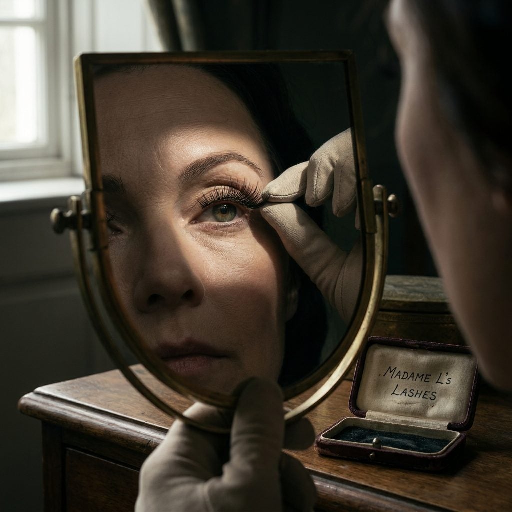 You Can Apply False Lashes and You Learned Watching Her Do It in the Mirror