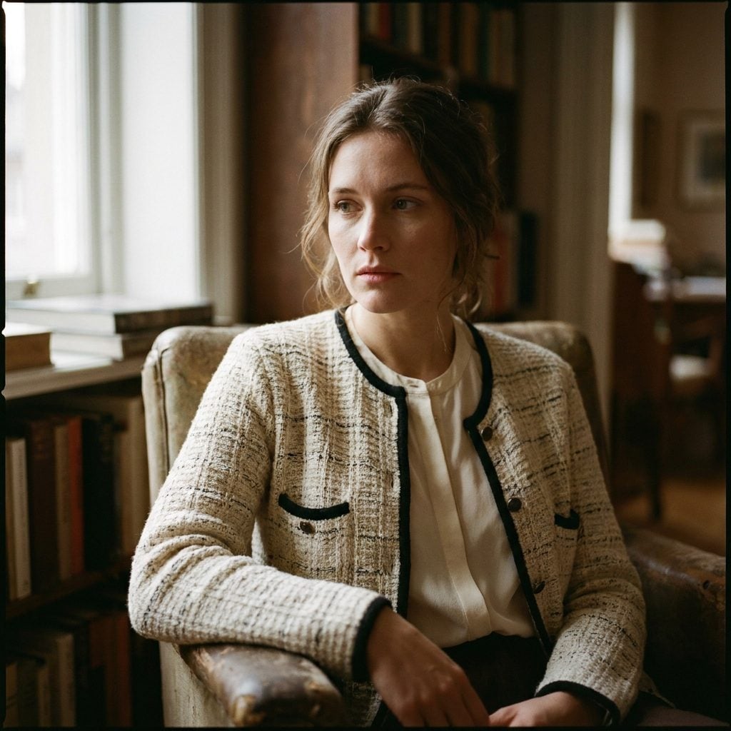 10. A Soft Cardigan-Style Jacket Instead of Structured Tailoring, New York, 1983
