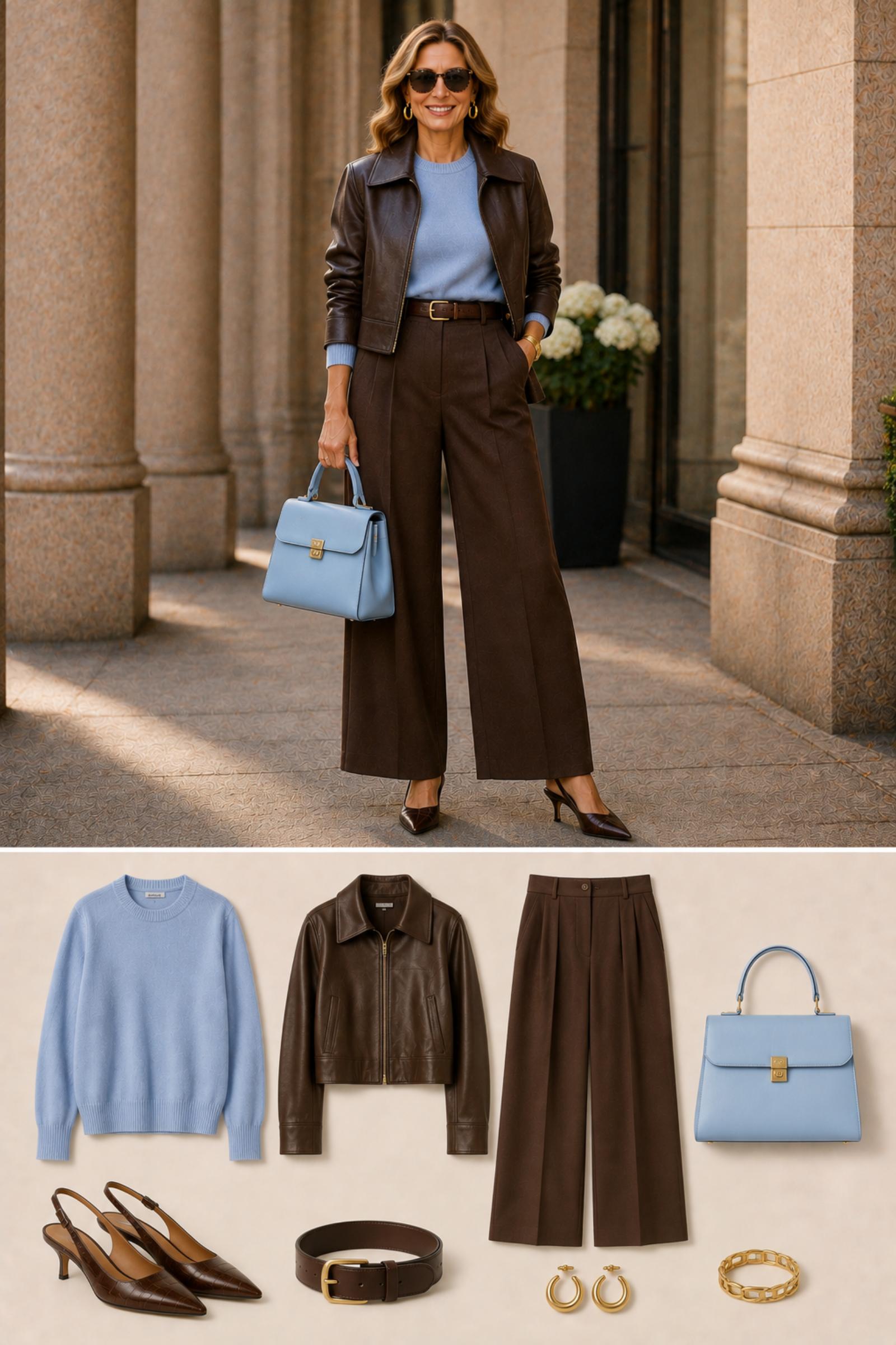 Sportif Luxury — Fall 2026 outfit moodboard for women 45+