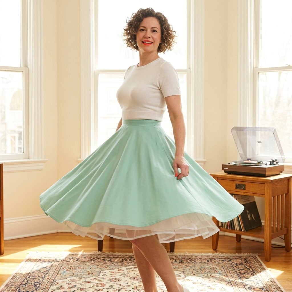 The 1956 Full Petticoat That Made the Skirt Explode and the Waist Vanish