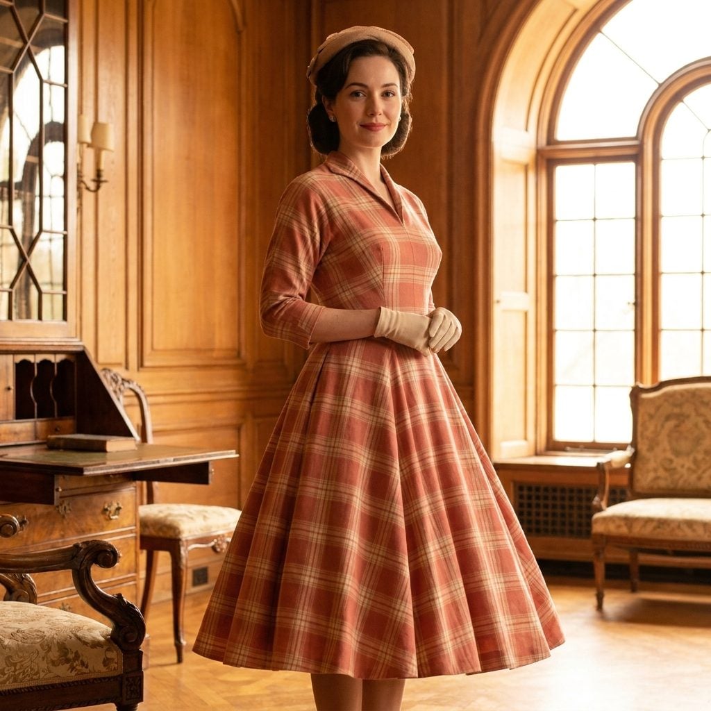 The 1959 Refined Hourglass Day Dress That Did the Work Before Anyone Named It Shapewear