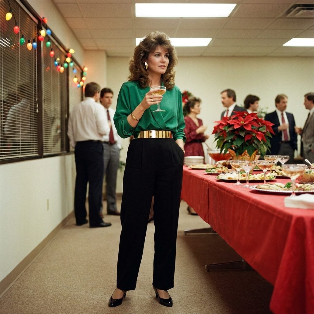1984: The Wide Gold Waist Belt You Cinched Over Everything