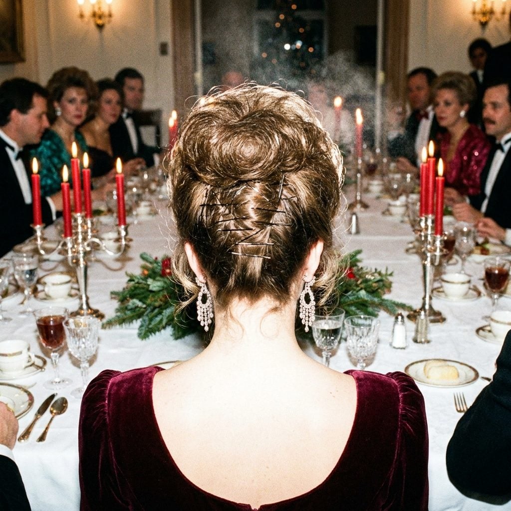 1989: The Swept-Up Holiday Updo Held Together by Approximately Forty-Seven Bobby Pins
