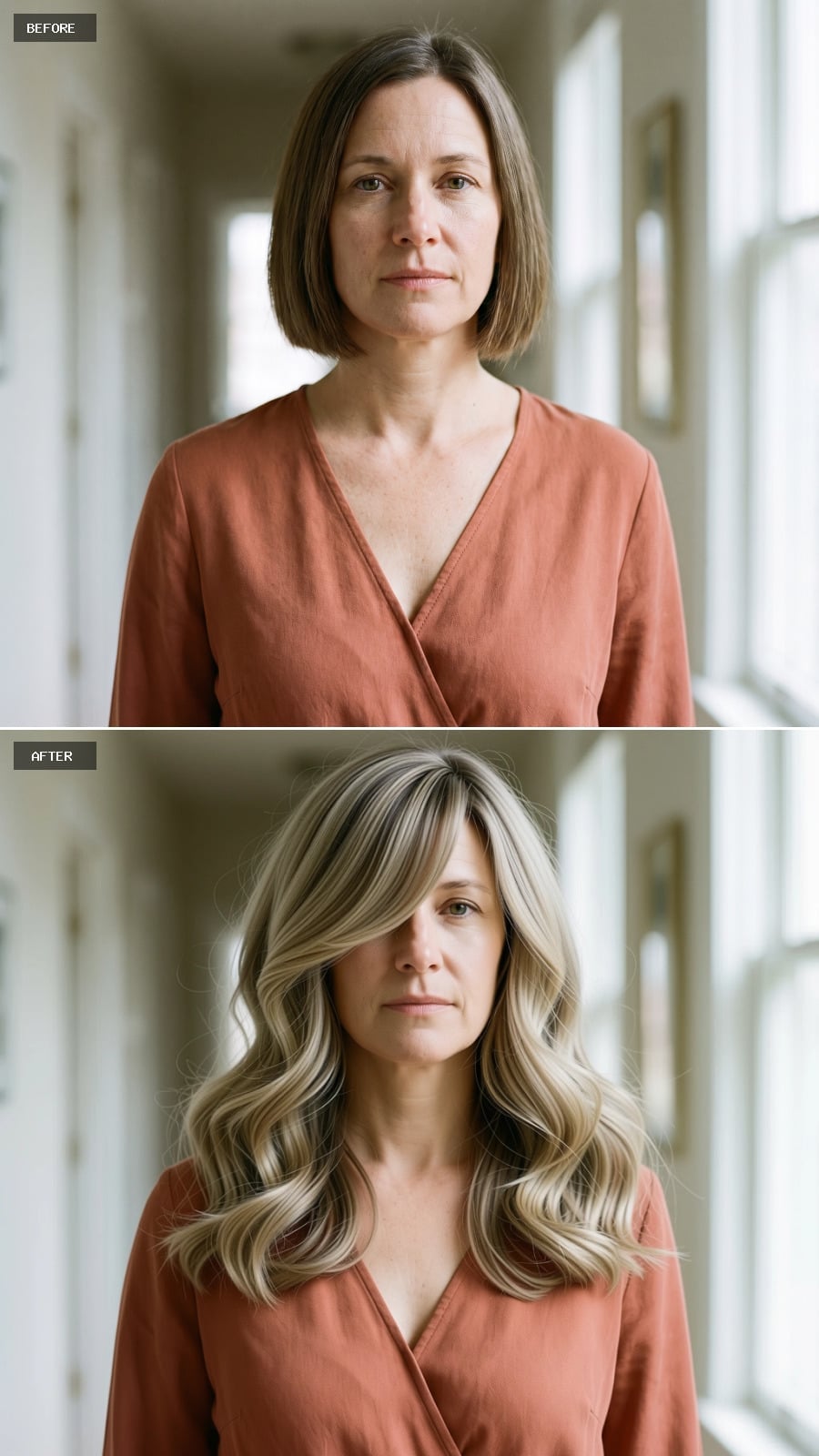 Blonde and Silver Pieces, Long Layers, and the Bob Is Forgotten
