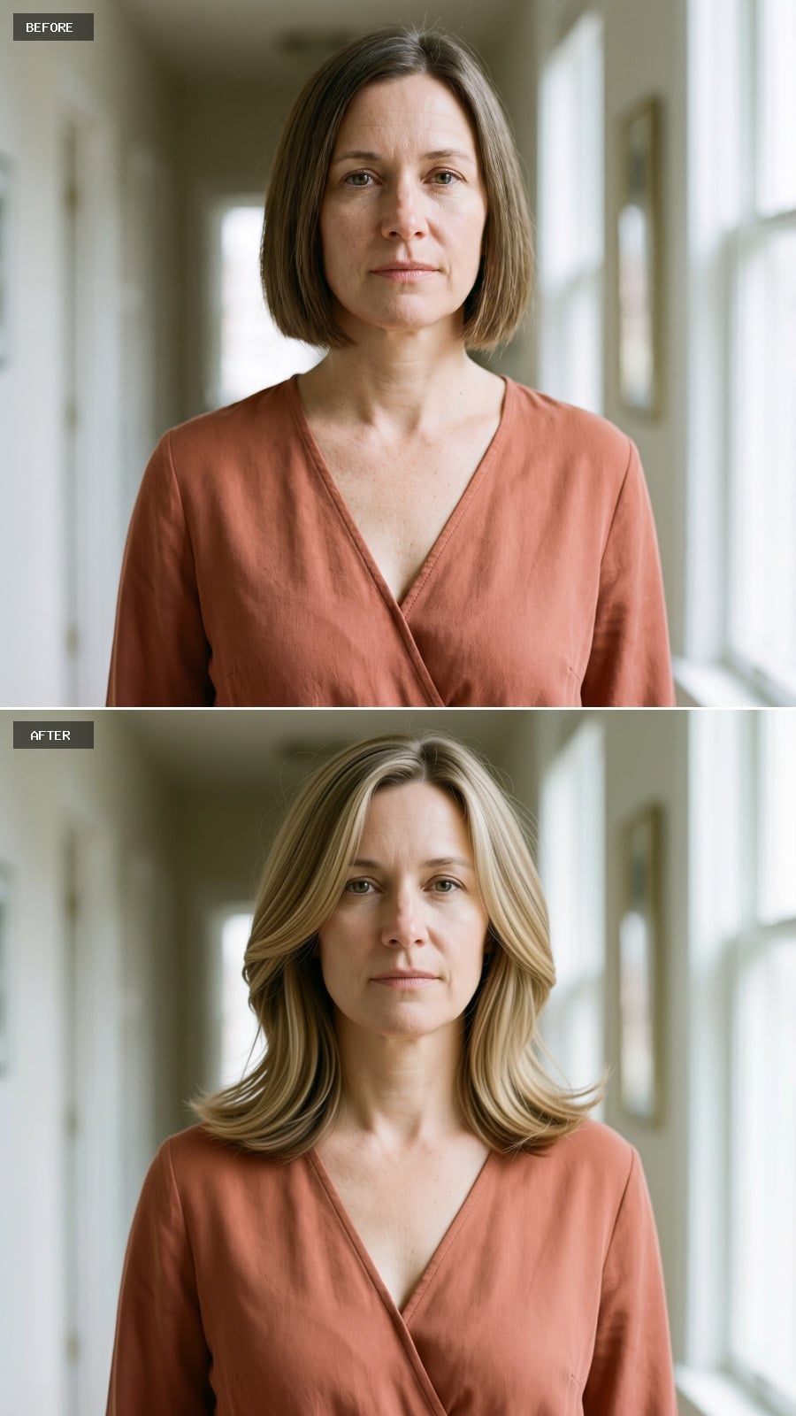 Blonde Layers That Reach the Shoulders and Actually Move