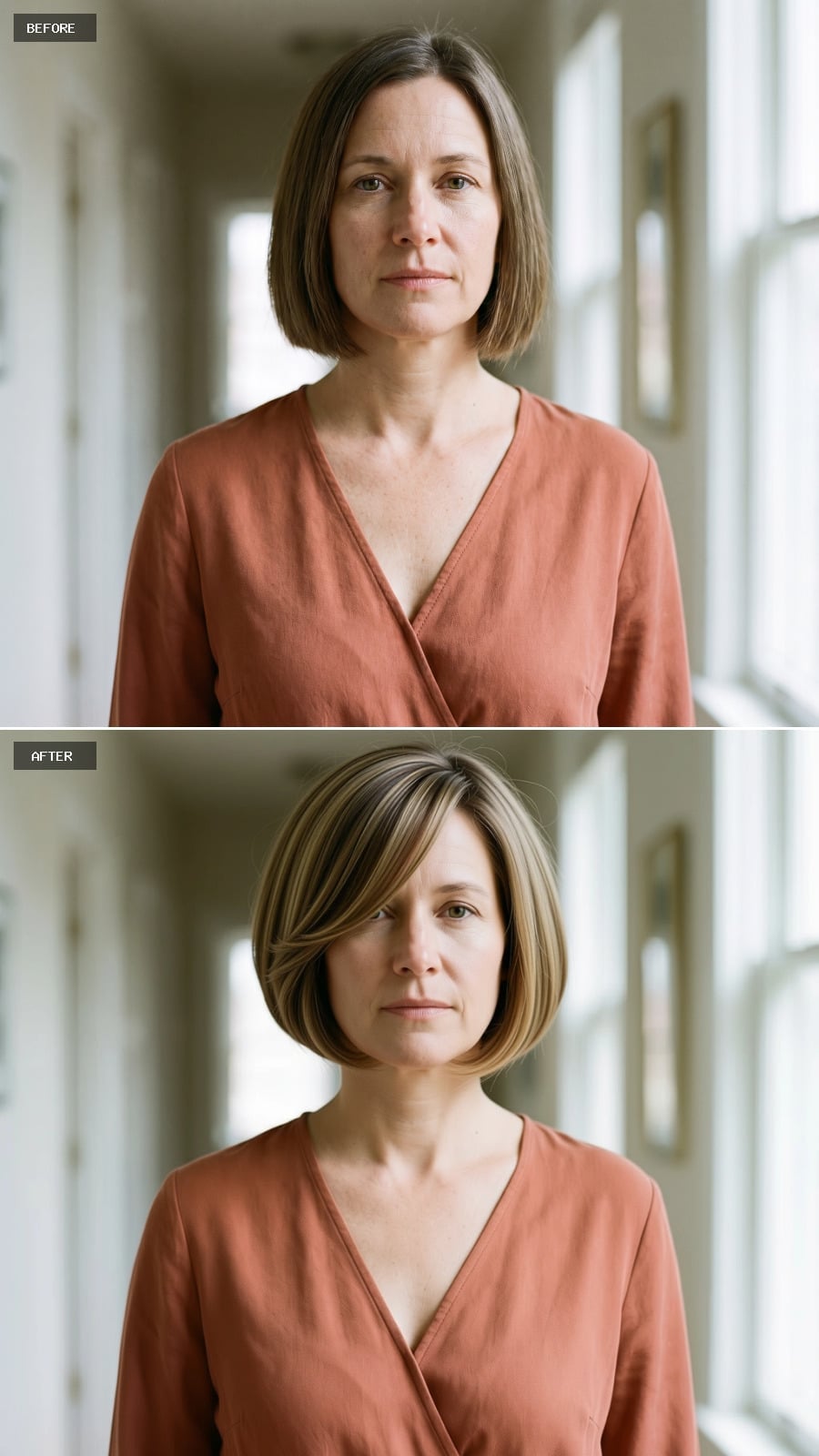 Blonde Pieces Through a Bob That's Actually Been Given Some Direction