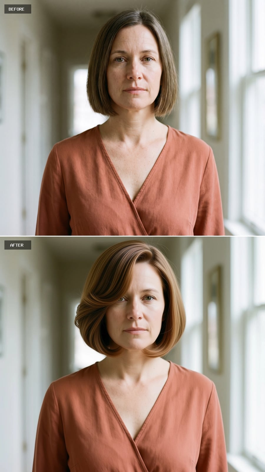 Copper-Toned Highlights and Volume That Actually Does Something