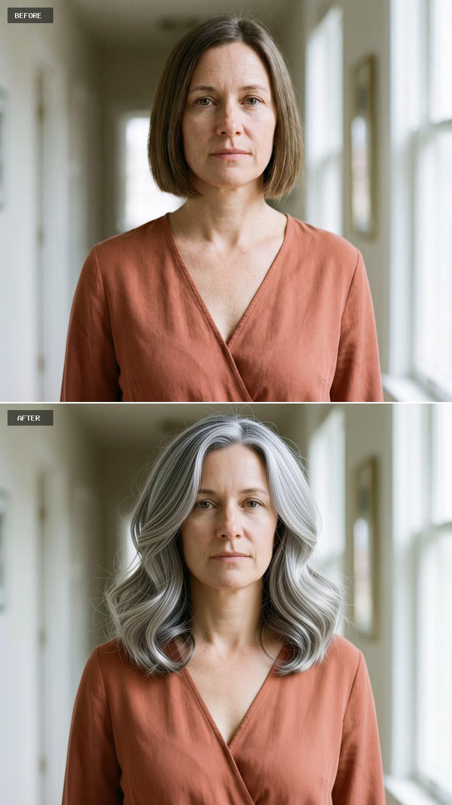 Gray and Silver Waves That Made Someone Stop Pretending the Bob Was Working