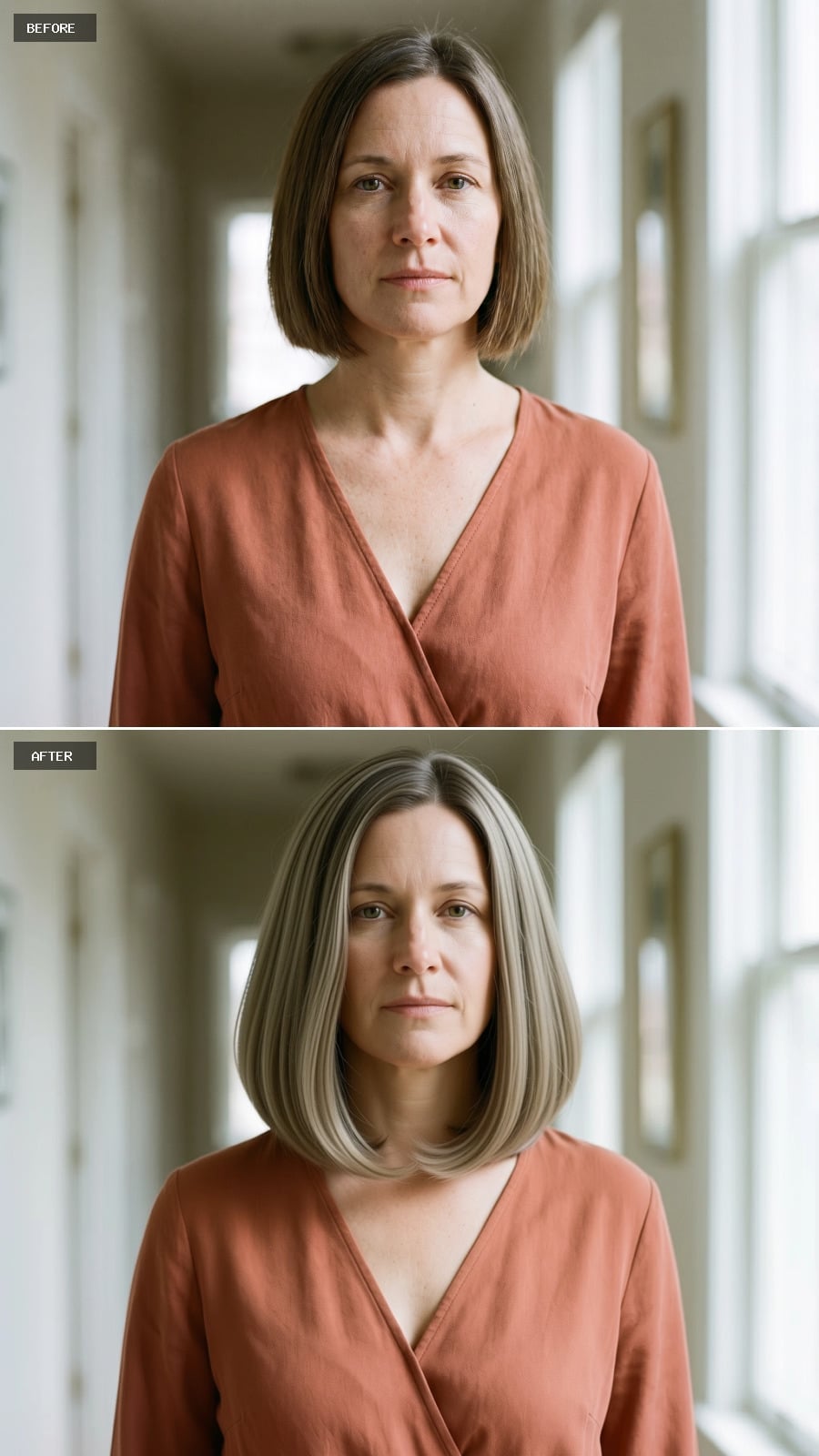 Gray-Blonde Pieces That Finally Give a Bob Somewhere to Go