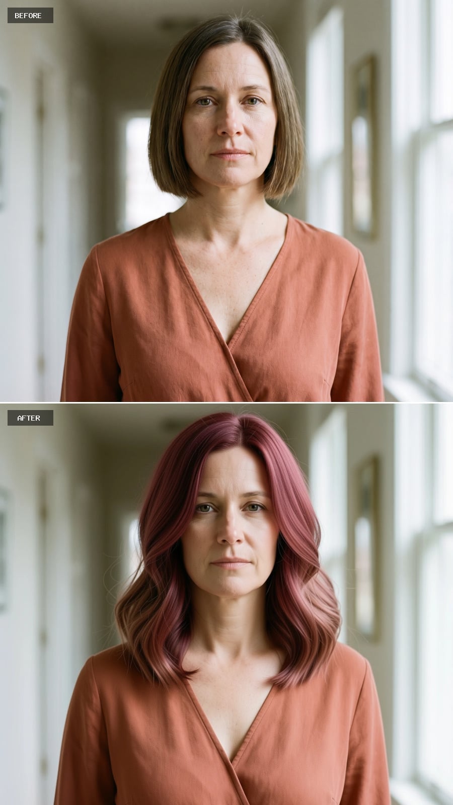 Mauve-to-Pink Lengths That Make a Bob Feel Like Ancient History