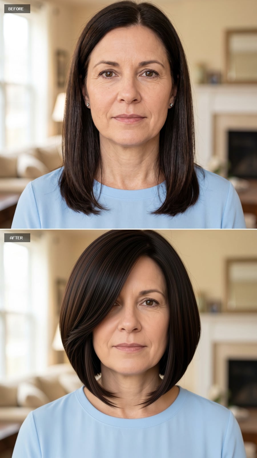 Swept Across, Not Down: How a Bob With a Side Part Rewrites the Jawline