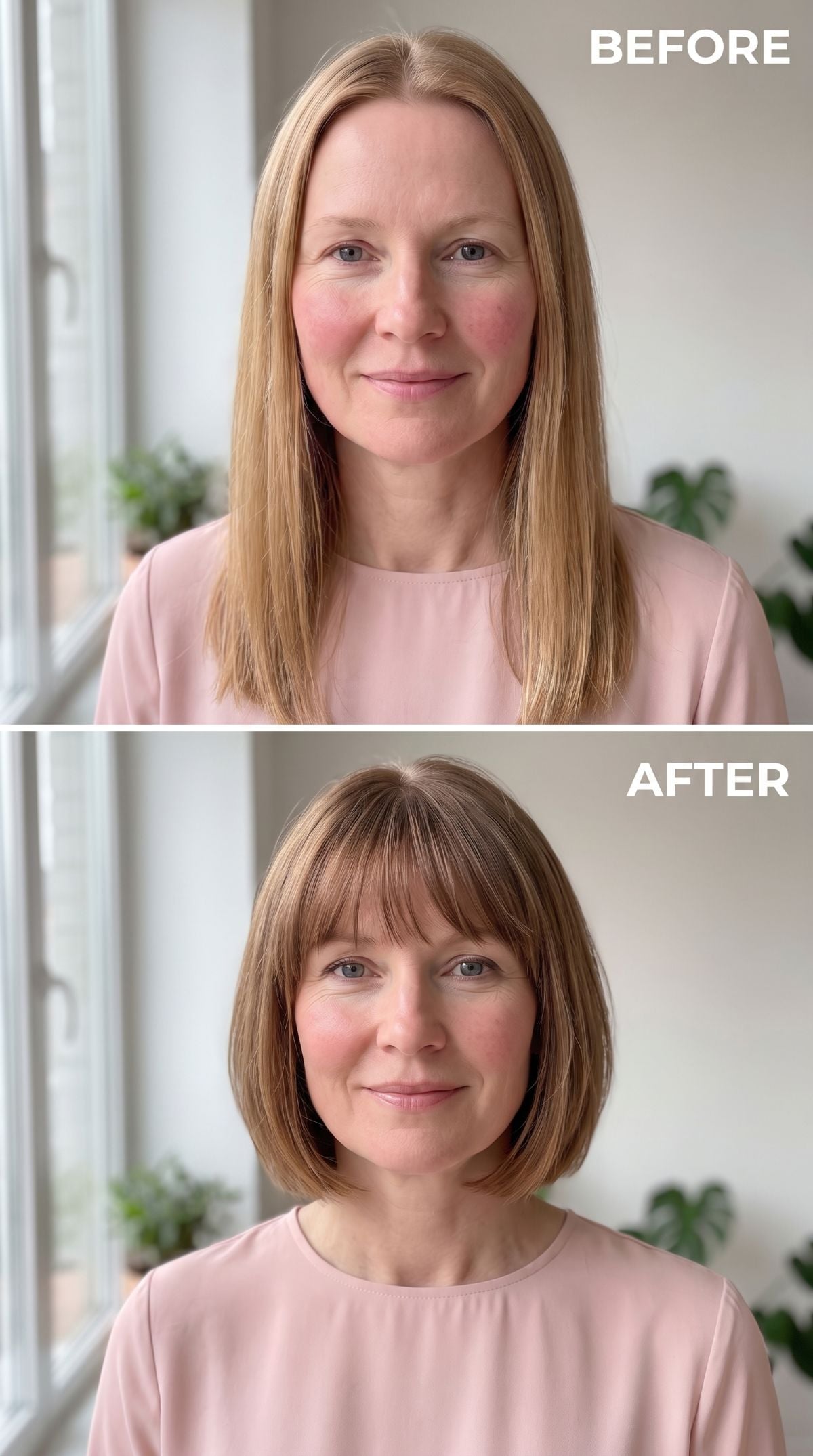 Bob Cut with Bangs Gave Her Neck the Space It Was Never Getting Before