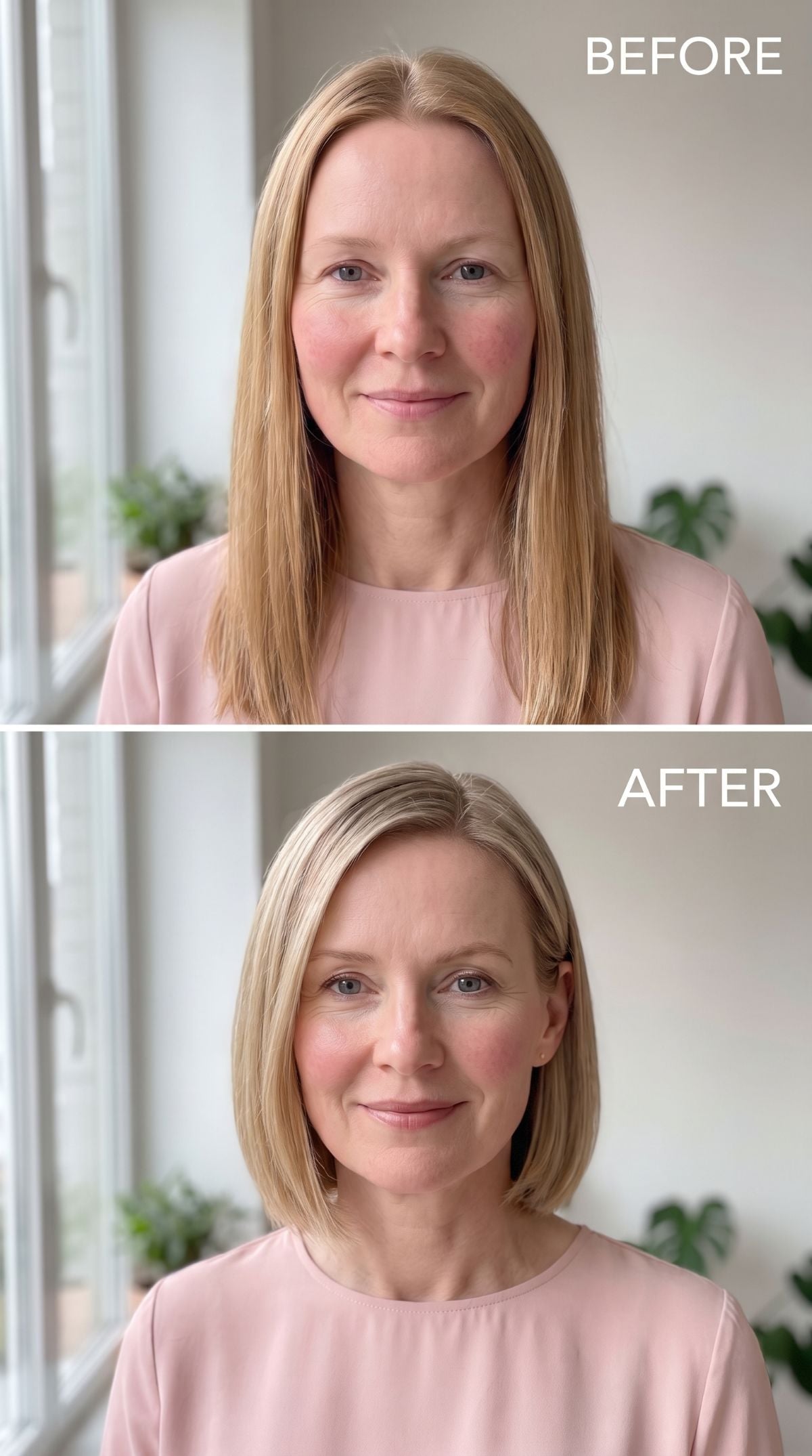 Long Blonde Hair Was Flattening Her Face. Shorter and Lighter Fixed It.