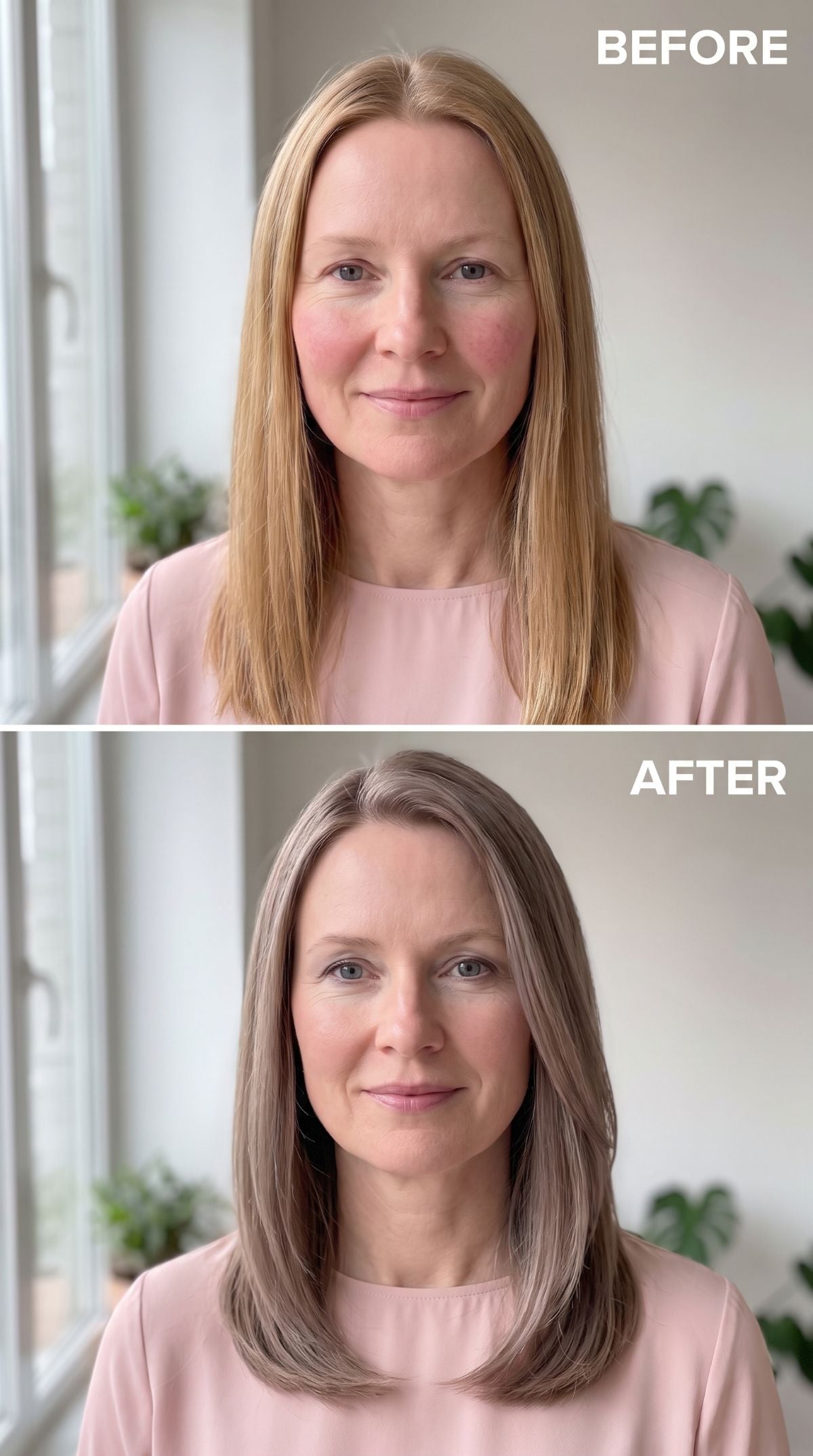 Strawberry Blonde Was Doing Her No Favors. Ash and a Trim Changed the Math.