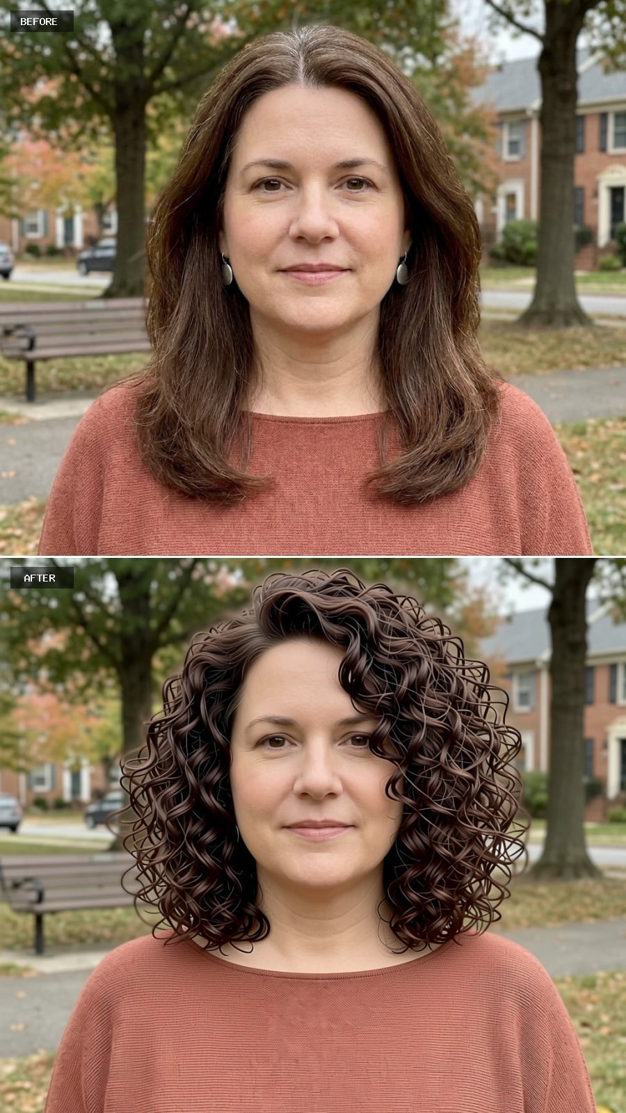 Curls She Already Had, Finally Cut to Work With Her Face Shape