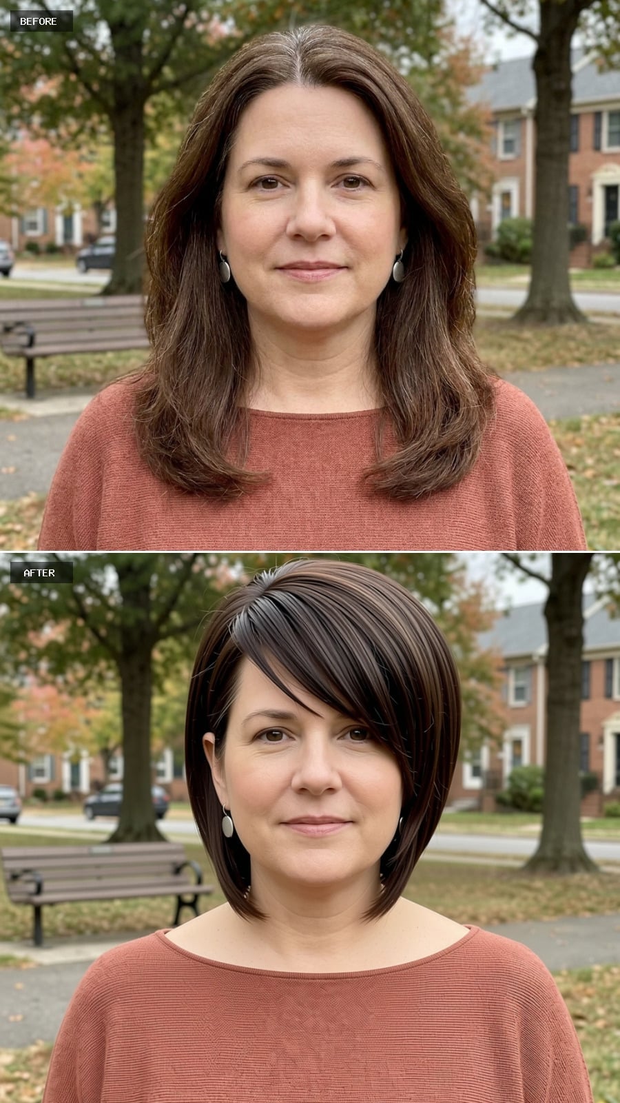 Swept Side, Shorter Back: How a Bob Can Actually Narrow a Face