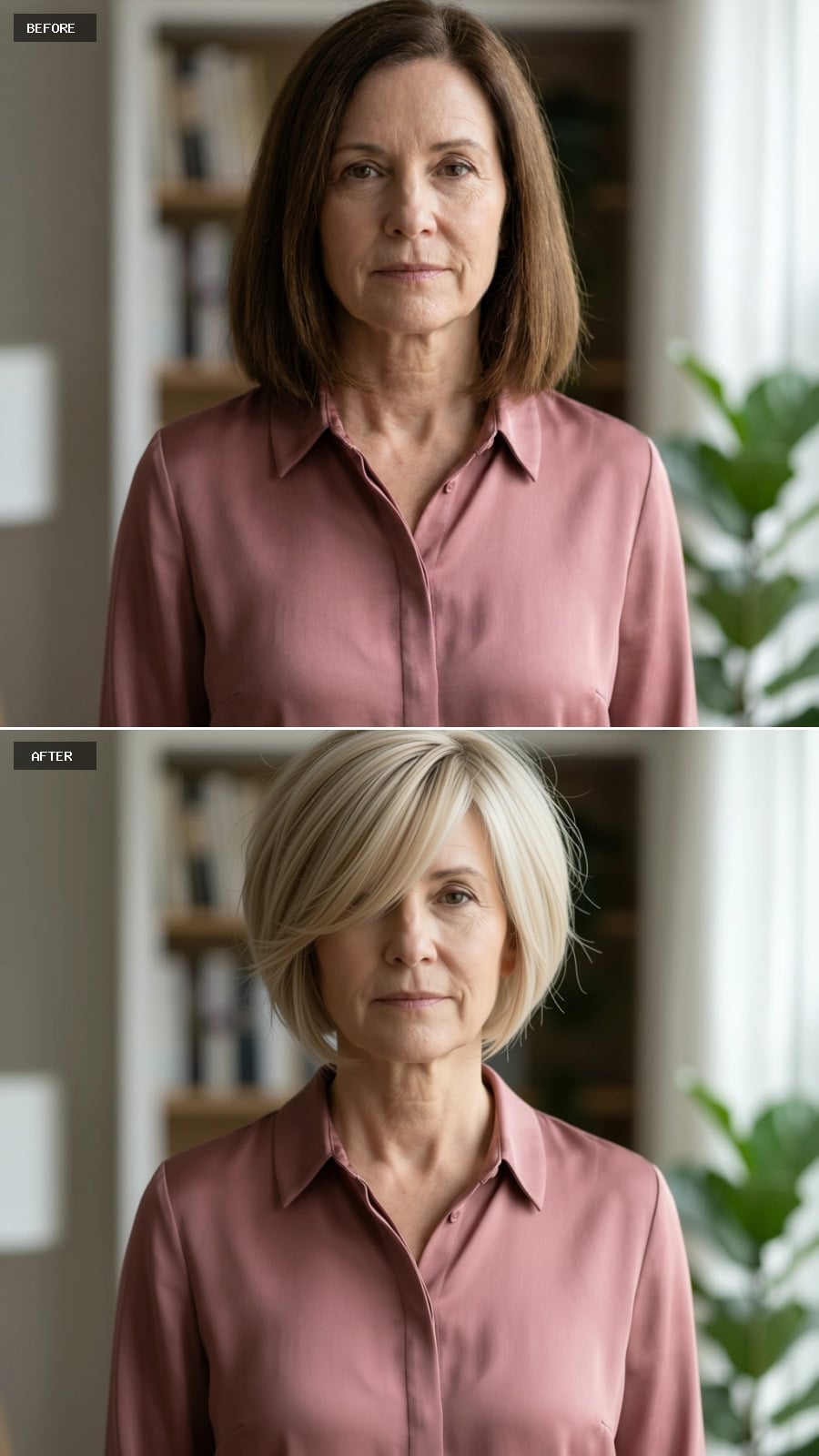 Blonde, Cropped to a Bob, and Suddenly Running the Room