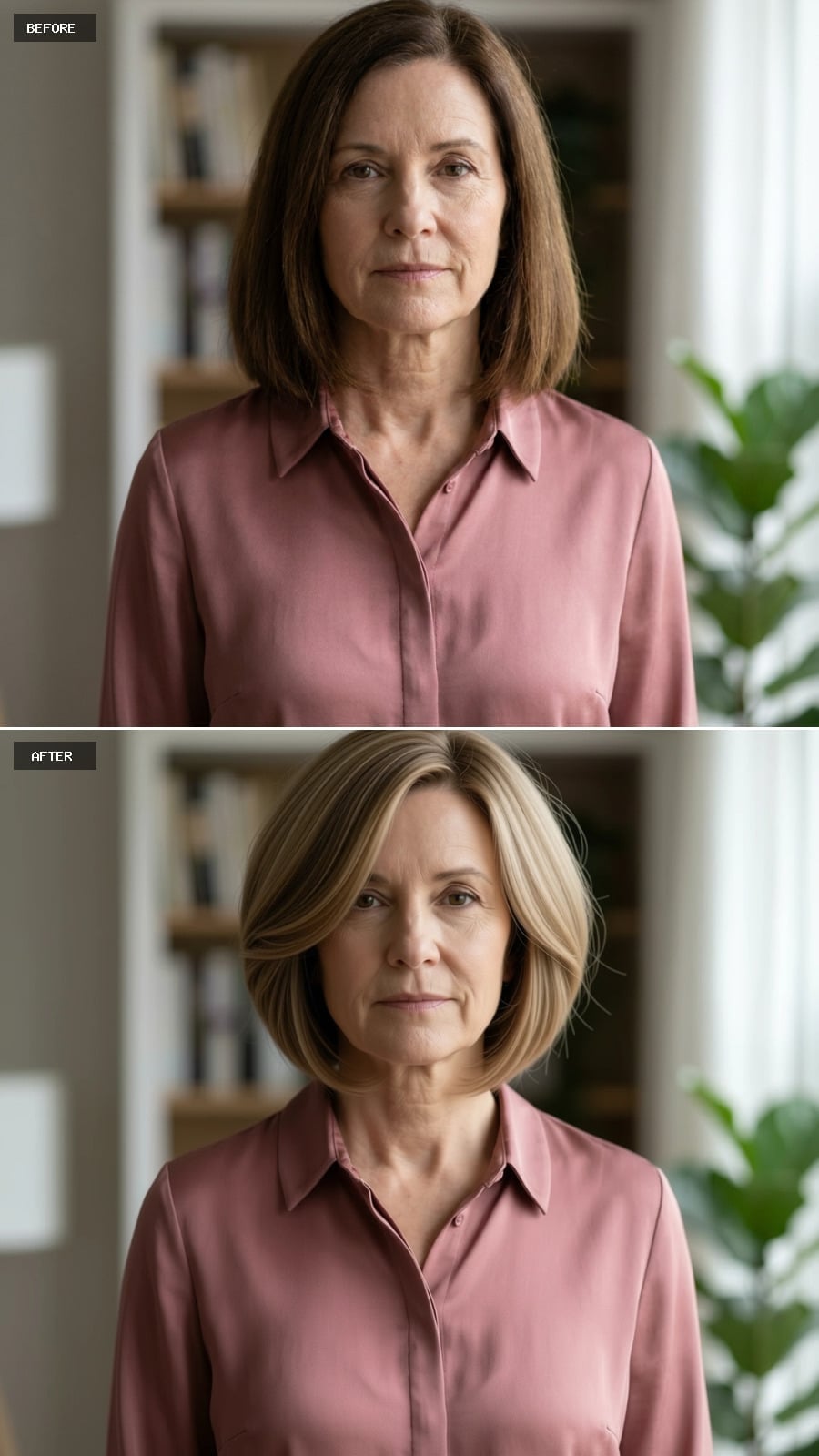 Blonde Bob, Shorter at the Back, and Wearing Its Own Authority