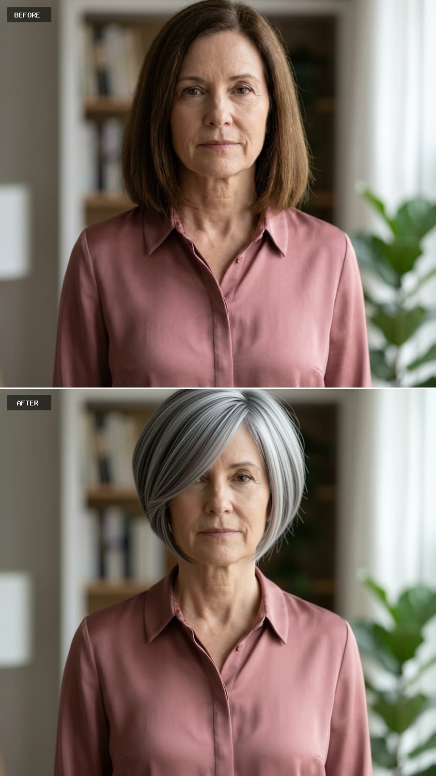 Gray, Swept Forward, and Wearing Every Year of It Well